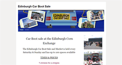 Desktop Screenshot of edinburghcarbootsale.com