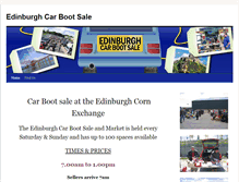 Tablet Screenshot of edinburghcarbootsale.com